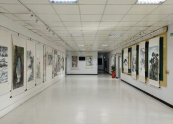 華夏話山畫水班水墨畫聯展 中市大里地所藝文走廊登場