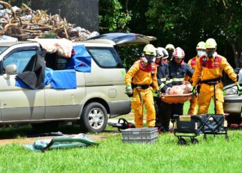 中市「土石流及大規模崩塌災害防救演習」登場-強化縱橫向聯繫導入科技防災