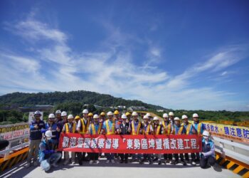 東勢區埤豐橋橋墩基礎工程近完成-建設局長：落實工安，穩健工進！