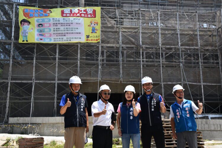 3.5億打造台中首座「烏日全民運動館」-運動局長視察工程進度慰勉團隊