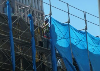 颱風凱米來襲-中市勞工局提醒營造工地強化防颱措施