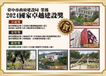 挑戰國家卓越建設獎極限-中市建設局5案全獲獎史上最多