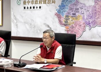 中市府建設團隊搶災-不畏凱米風雨徹夜守護市民安全