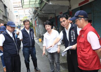 凱米颱風致沙鹿區積水情況解除-盧市長親赴勘災：市府全力檢討防汛措施