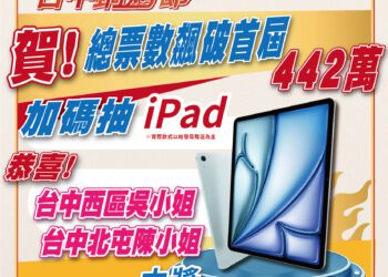 熱度超越首屆！-台中鍋烤節票數突破450萬加碼抽-西區吳小姐、北屯陳小姐中獎