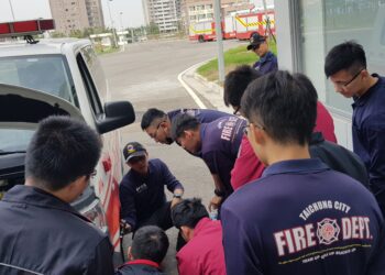 提升消防員出勤安全-中市消防局設消防車專用駕訓場