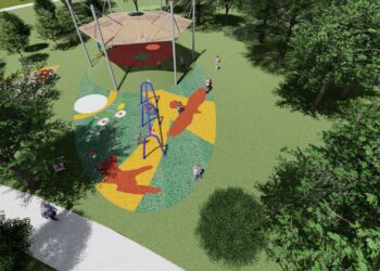 大甲鐵砧山雕塑公園兒童遊戲場9月動工修繕 -遮陽升級年底亮相