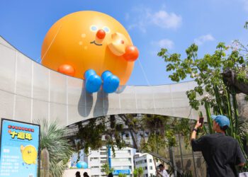 巨型萌獸出沒park2草悟廣場！台中國際動畫影展十週年-全新ip餅餅、涼涼吸人潮
