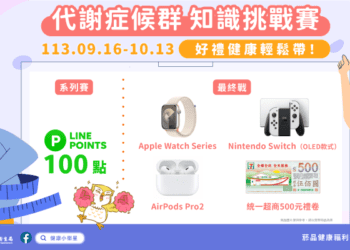 健康知識變好禮！ -中市衛生局「代謝症候群知識挑戰賽」開跑- 