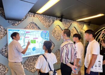 體驗環保之旅-中興大學師生走進綠川礫間水淨場