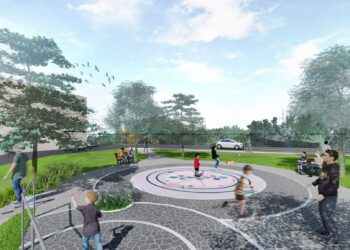 綠蔭環繞與多元遊具的全新體驗！中市大肚「日晷主題」公園開工