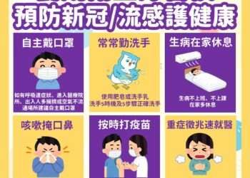 入秋冬流感及covid-19流行季節- 中市衛生局籲養成衛生好習慣