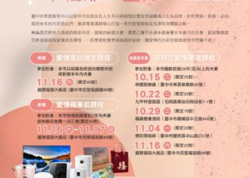 中市家教中心推婚姻情感系列課程-即日開放報名