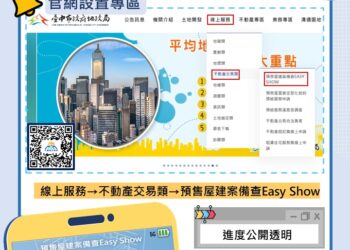 中市建置「預售屋備查easy-show」-陽光透明全揭露