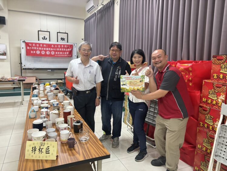 宣導回收再利用！中市北區清潔隊回收杯、碗、盤供民眾兌換