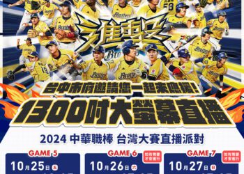 中信兄弟奪3勝聽牌！-中市府前廣場持續熱血直播-號召球迷到場瘋棒球、挺兄弟