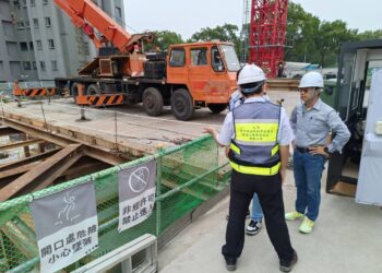 康芮颱風來襲-中市都發局今起啟動高樓層施工架工地專案稽查