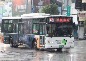 康芮颱風風雨漸強-中市公車末班車提早於今日17時收班