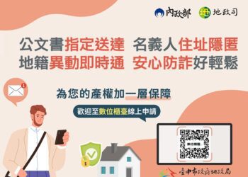 重要公文書避免漏接！-中市地所受理申請指定送達處所