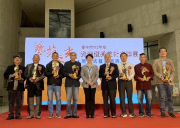堅持藝術創作半世紀　-倪朝龍等8位獲中市表揚資深優秀美術家