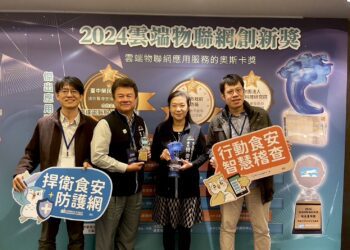 守護市民！中市食安處「智慧管理、行動稽查」獲雲端物聯網創新獎肯定