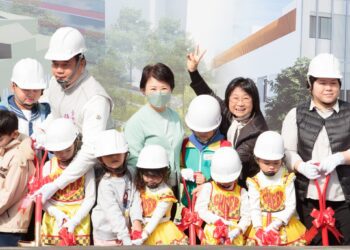 沙鹿鹿峰、鹿陽國小禮堂今動工-盧市長:送給孩子的教育大禮!