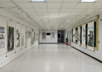 中市大里地所賞藝-華夏話山畫水班水墨畫聯展