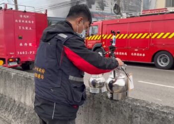 大肚區沙田路二段倉儲新建工程工地火警-中市環保局已進行應變及空品監測