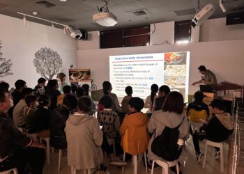 中市水利局筏子溪流域學習體驗營-介紹溪流哺乳類多樣性