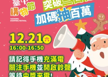 台中購物節登錄金額破3百億！-完勝去年同期成績- 加碼抽百萬現金
