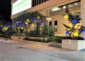 耶誕老人、雪人都來了！台中停車場繽紛點燈-邀市民感受濃濃耶誕氛圍