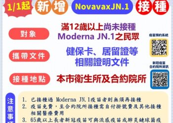 1/1起疫苗新訊息!-全民公費流感疫苗及新冠novavax-jn.1疫苗開打