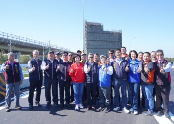 喜蛇臨門！后豐大橋引道工程提前完工-建設局長：預計20日開放通車