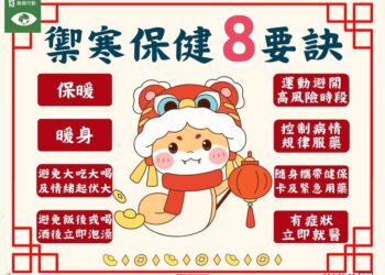 低溫保健安心過新年！- 中市衛生局提供暖心四建議- 