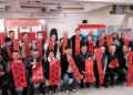 台中大安蛇光萬丈揮毫迎春-客語賀詞「平安順勢-日日歡喜」送祝福