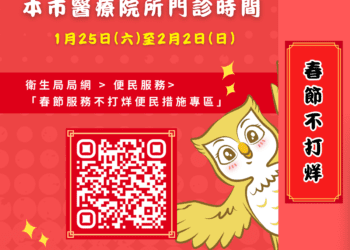 春節醫療不打烊-中市21家急救責任醫院供24小時急診服務