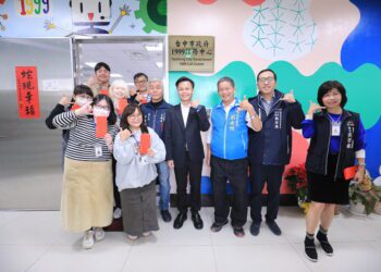 台中1999專線春節不打烊-林副秘書長感謝話務人員堅守崗位