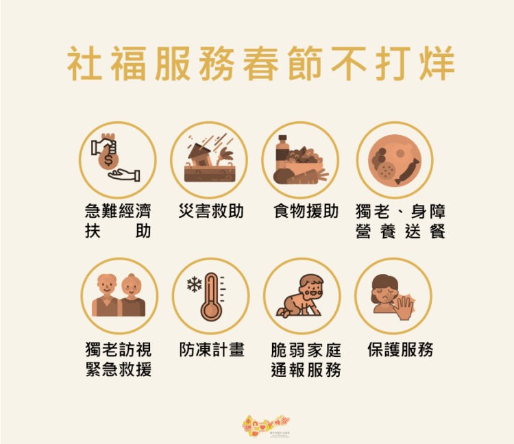 蛇現幸福添溫暖-台中低收入戶春節慰問金今入帳