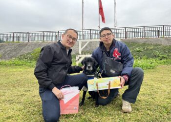 中市消防局搜救隊毛小孩回娘家-團圓溫馨過新年