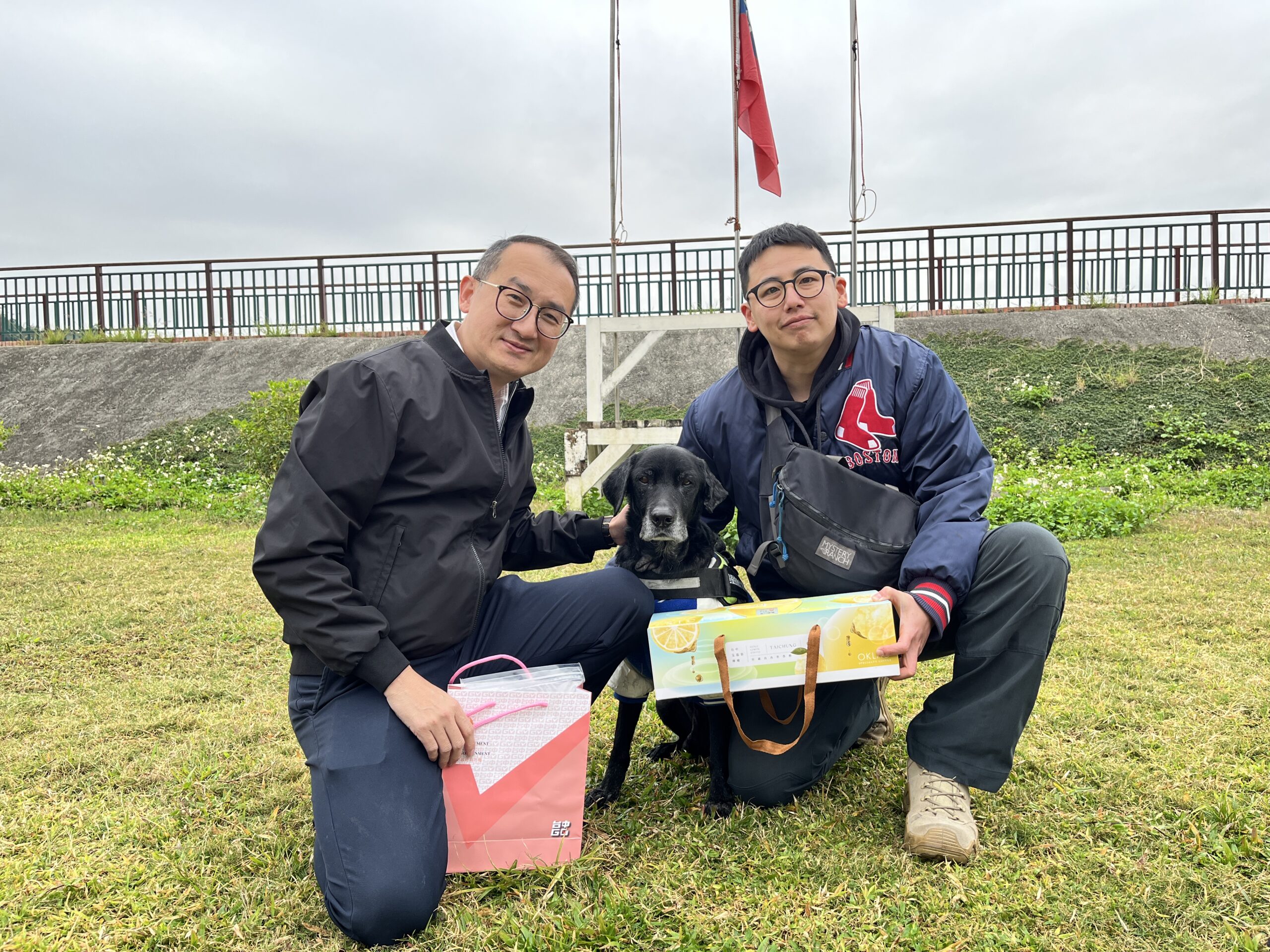 中市消防局搜救隊毛小孩回娘家-團圓溫馨過新年