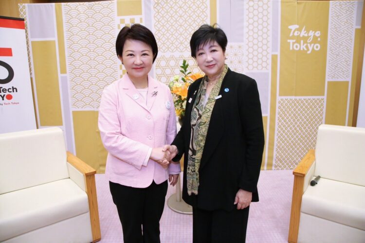 城市外交歷史性一刻！盧市長、小池知事「雙女性首長」會晤-互勉幸福城市再創佳績