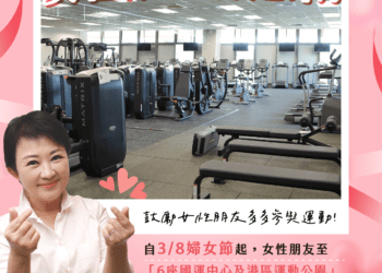 運動平權最好康！3月8日起台中市各國兒運推出女性月卡展延至40天