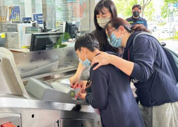 惠明盲校學生搭乘台中捷運-體驗無障礙設施