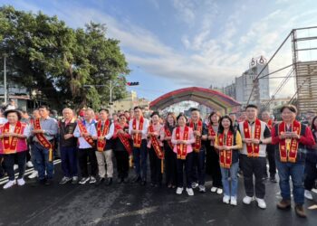 台中玉闕朝仁宮、草屯敦和宮續18年遶境會香情誼-林副秘書長送駕祈福