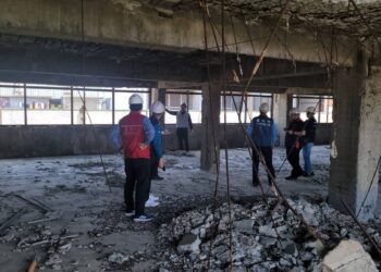 清水近50年大樓5、6樓層塌陷無人員傷亡-中市都發局採三大措施維護公安