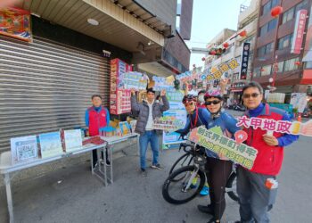 響應「2025萬眾騎bike活動」-大甲地所宣導制式界標埋設