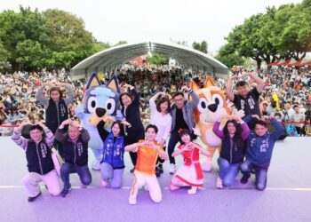 台中親子音樂季首日人潮破萬！妙妙犬布麗、賓果現身high翻-新聞局長：歡迎親子明天再來同樂