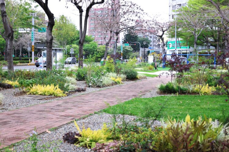 花之道計畫持續前進！-台中南區忠明園道綻放花園新貌