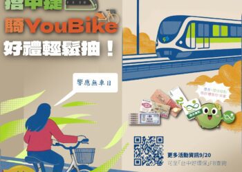 中市減碳愛地球　響應9/22國際無車日抽210豐富獎項