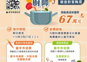 一點都不浪費!中市環保局甄選「首惜廚師」料理高手